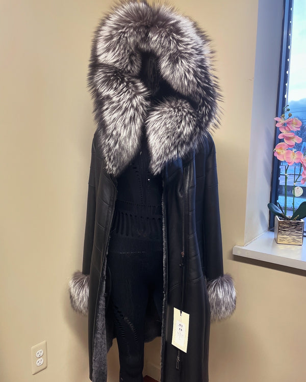 Hilary Hooded Shearling