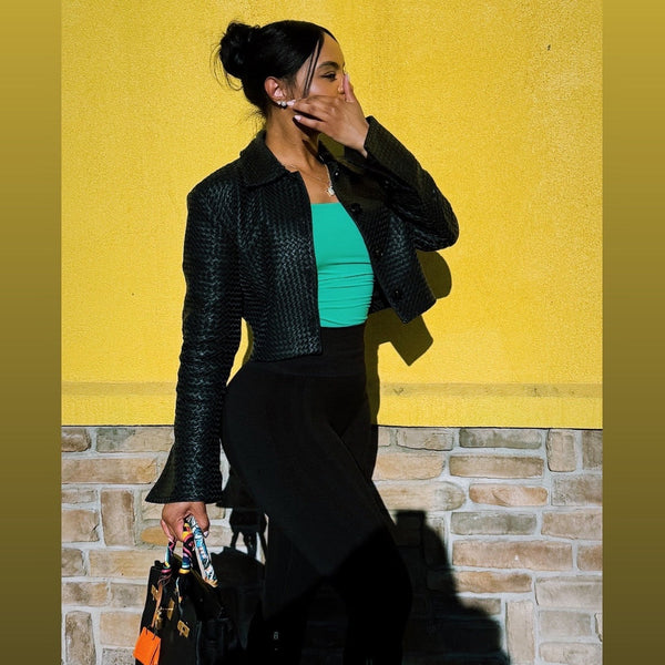 Bodega Woven Leather