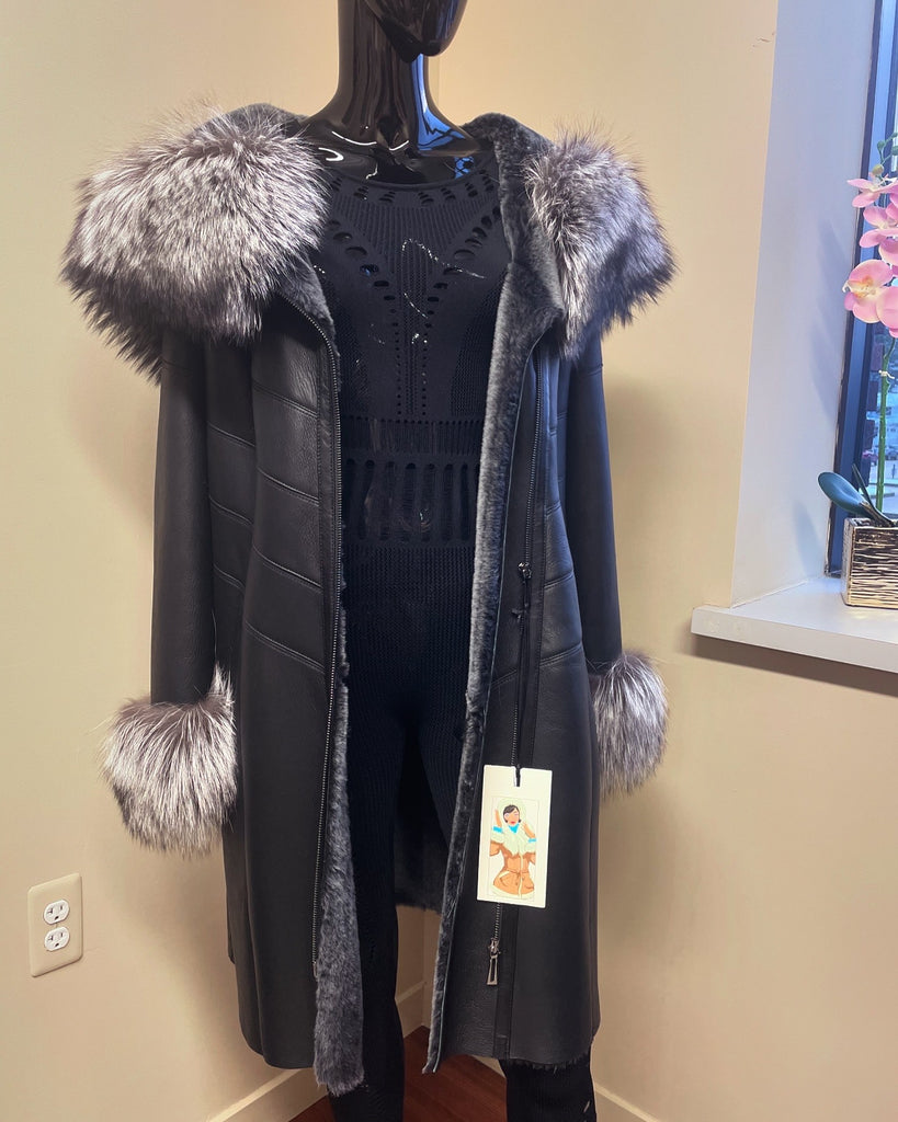 Hilary Hooded Shearling